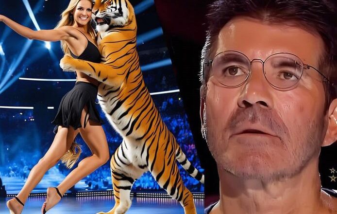 This dance of a girl and a tiger amazed the judges, they held their breath, the whole audience is in shock